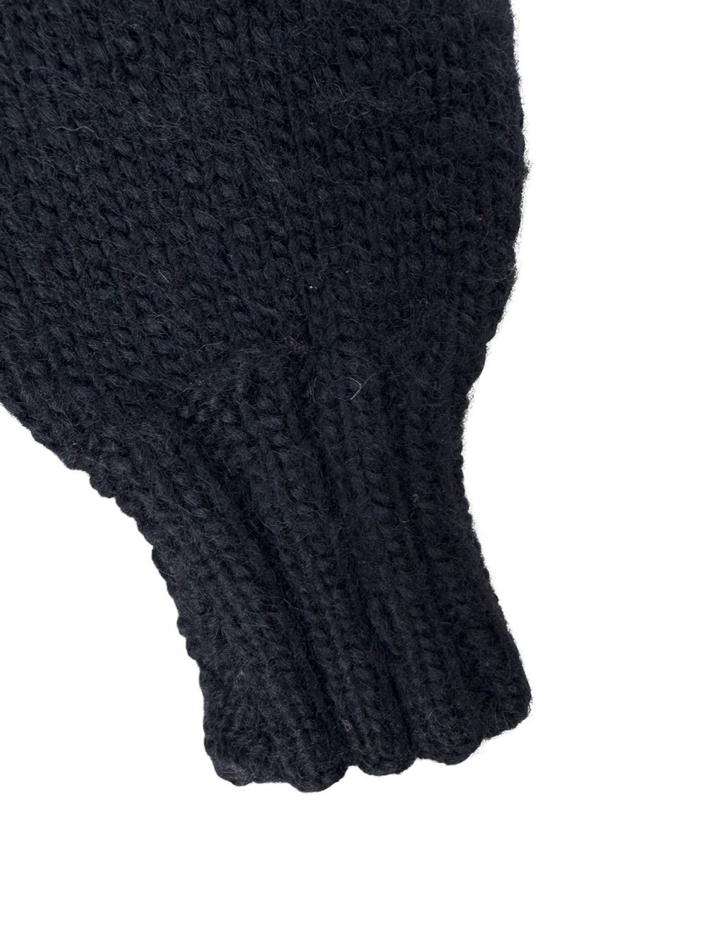 VERY RARE Vintage Ralph Lauren RL83 Hand Knit Skier Winter Wool Sweater Black - Picture 11 of 16